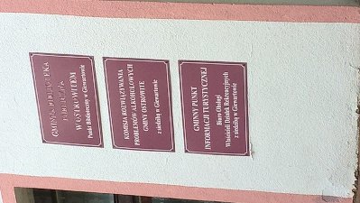 w pałacu mieści się punkt biblioteczny